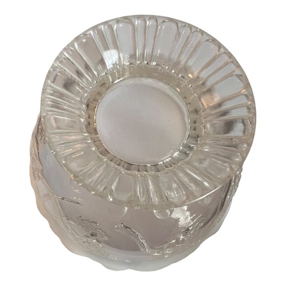 Vtg Jefferson Northwood Glass Opalescent Edge Grapes Footed Candy Bowl - Picture 6 of 6